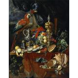Still Life with Parrots, c.1646/49 - Jan Davidsz de Heem