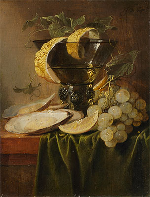 Still Life with a Glass and Oysters, c.1640 | de Heem | Giclée Canvas Print