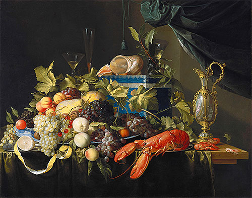 Still Life with Fruit and Lobster, c.1648/49 | Jan Davidsz de Heem