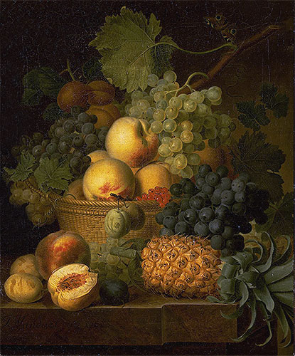 Jan Frans van Dael | Basket of Fruit, c.1801/02 | Giclée Canvas Print