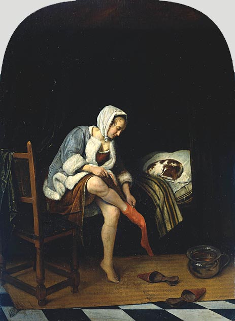 Woman at her Toilet, c.1661/65 | Jan Steen | Giclée Canvas Print