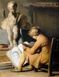 Der junge Künstler, c.1630/35 von Jan Lievens | Leinwand-Kunstdruck
