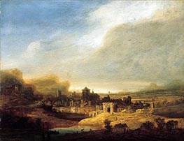 Panoramic Landscape, 1640 von Jan Lievens | Leinwand Kunstdruck