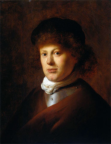 Portrait of Rembrandt van Rijn, c.1630 | Jan Lievens | Giclée Leinwand Kunstdruck