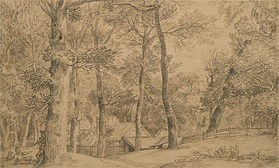 Cottage among Trees, n.d. | Jan Lievens | Giclée Papier-Kunstdruck