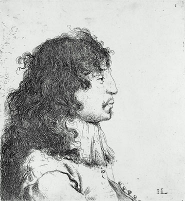 Portrait of a Man (Self Portrait), undated | Jan Lievens | Giclée Paper Print