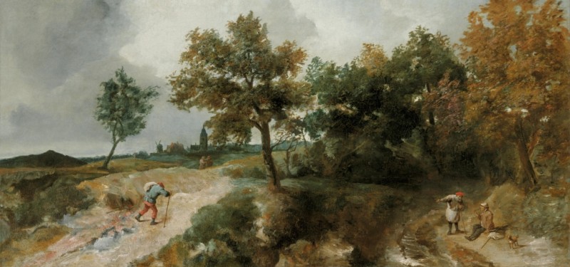 Hilly Landscape with Resting Peasants, n.d. | Jan Lievens | Giclée Canvas Print