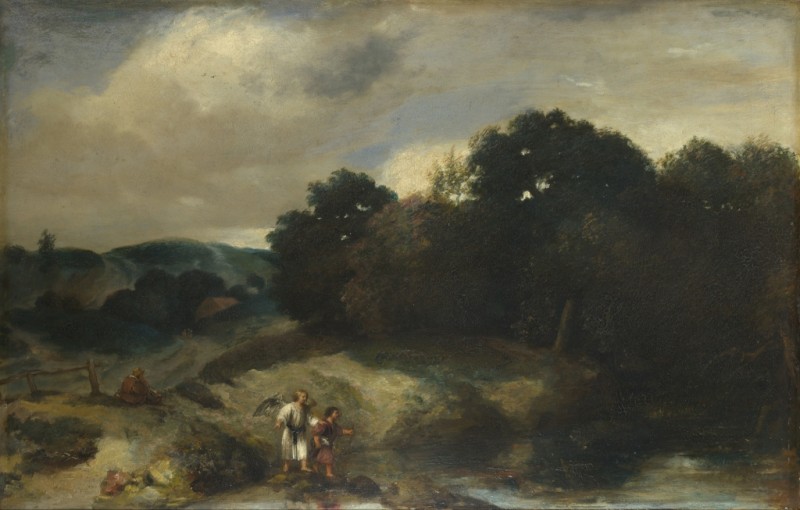 A Landscape with Tobias and the Angel, c.1640/44 | Jan Lievens | Giclée Canvas Print