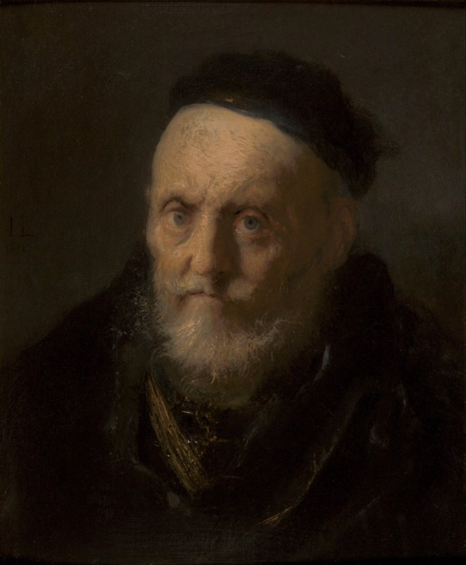 A Bearded Old Man Wearing a Beret, 1631 | Jan Lievens | Giclée Canvas Print