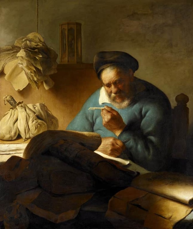 The Quill-cutter, 1627 | Jan Lievens | Giclée Canvas Print