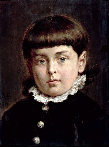 Jan Matejko | Portrait of a Young Boy, 1883 | Giclée Canvas Print
