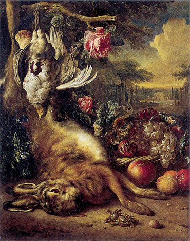 Jan Weenix | Dead Hare and Still Life, 1692 | Giclée Canvas Print
