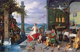 Allegory of Music, Undated by Jan Bruegel the Elder | Canvas Print