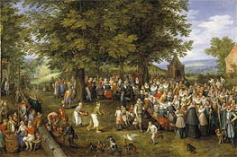 Jan Bruegel the Elder | Wedding Banquet Presided Over by the Archduke and Infanta | Giclée Canvas Print
