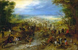 The Ambush, c.1618/20 von Jan Bruegel the Elder | Leinwand Kunstdruck