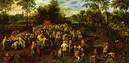 Wedding Banquet, 1623 von Jan Bruegel the Elder | Leinwand Kunstdruck