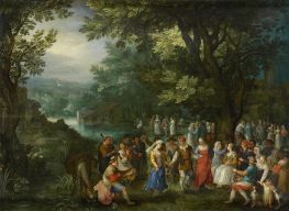 Hochzeitstanz, c.1595/96 von Jan Bruegel the Elder | Giclée Leinwand-Kunstdruck