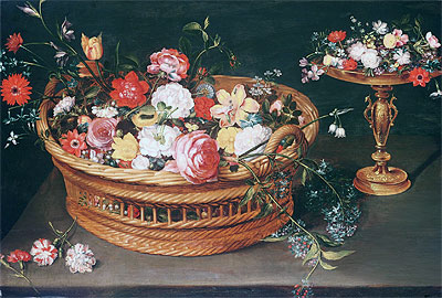 A Basket of Flowers, n.d. | Jan Bruegel the Elder | Giclée Leinwand Kunstdruck