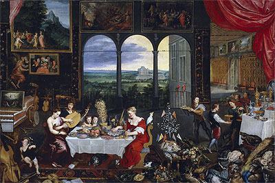 Taste, Hearing and Touch, c.1620 | Jan Bruegel the Elder