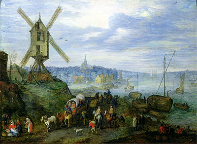 River Landscape, n.d. | Jan Bruegel the Elder | Giclée Leinwand Kunstdruck