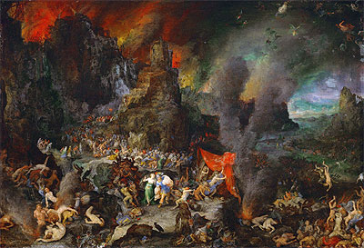 Aeneas und die Sibylle in der Unterwelt, a.1600 | Jan Bruegel the Elder