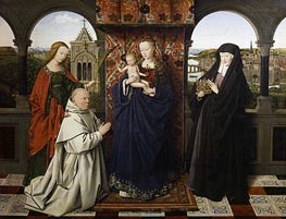 Virgin and Child, with Saints and Donor, c.1441 von Jan van Eyck | Leinwand Kunstdruck