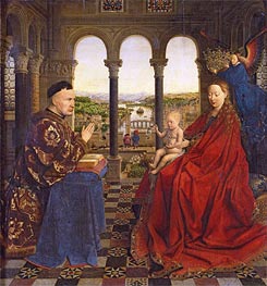 The Virgin of Chancellor Rolin | Jan van Eyck | Painting Reproduction