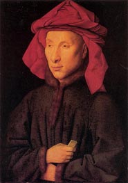 Porträt von Giovanni Arnolfini, c.1438 von Jan van Eyck | Leinwand Kunstdruck