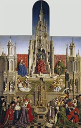 Jan van Eyck | The Fountain of Grace and the Triumph of the Church over the Synagogue, 1430 | Giclée Canvas Print