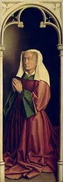 Lysbette Borluut (The Ghent Altarpiece), 1432 von Jan van Eyck | Leinwand Kunstdruck