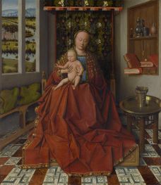 Virgin and Child in an Interior, c.1450 by Jan van Eyck | Canvas Print