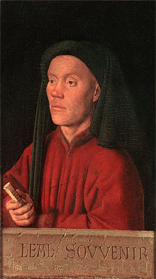 Portrait of a Man (Leal Souvenir), 1432 | Jan van Eyck | Giclée Leinwand Kunstdruck