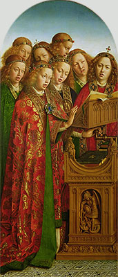 Jan van Eyck | The Singing Angels (The Ghent Altarpiece), 1432 | Giclée Canvas Print