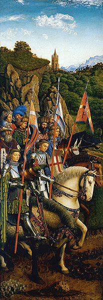 Jan van Eyck | The Knights of Christ (The Ghent Altarpiece), 1432 | Giclée Canvas Print