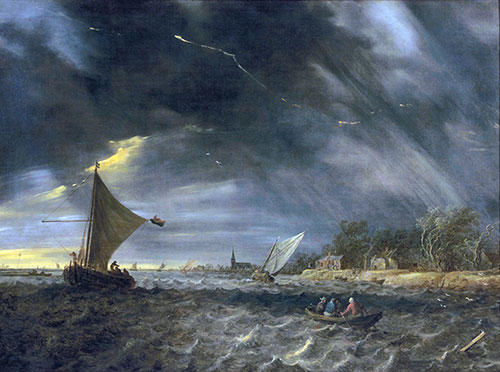 Das Gewitter, 1641 | Jan van Goyen