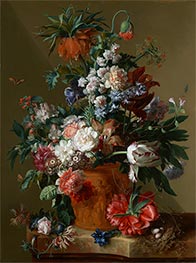 Vase of Flowers, 1722 by Jan van Huysum | Canvas Print