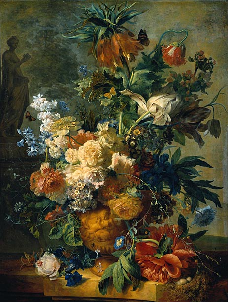 Still Life with Flowers, 1723 | Jan van Huysum | Giclée Leinwand Kunstdruck