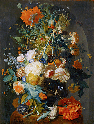 Vase of Flowers in a Niche, c.1725/35 | Jan van Huysum | Giclée Canvas Print