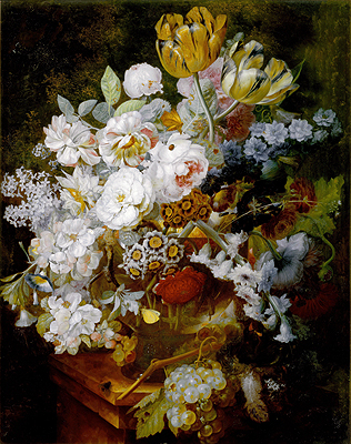 Still Life with Flowers, undated | Jan van Huysum | Giclée Leinwand Kunstdruck