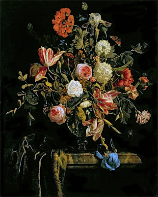 Flower Still Life, 1706 | Jan van Huysum | Giclée Canvas Print