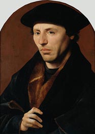 Porträt eines Haarlemer Bürgers, 1529 von Jan van Scorel | Leinwand Kunstdruck