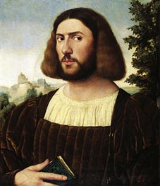 Porträt eines Mannes, c.1520 von Jan van Scorel | Leinwand Kunstdruck