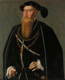 Porträt von Reinoud III. von Brederode, c.1545 von Jan van Scorel | Giclée-Kunstdruck