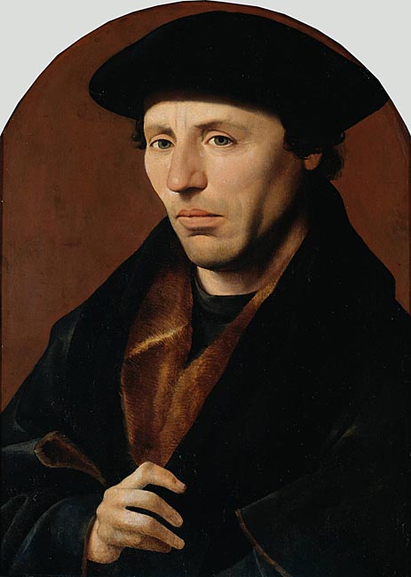 Porträt eines Haarlemer Bürgers, 1529 | Jan van Scorel | Giclée Leinwand Kunstdruck