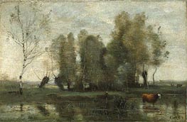 Corot | Trees in a Swamp | Giclée Canvas Print