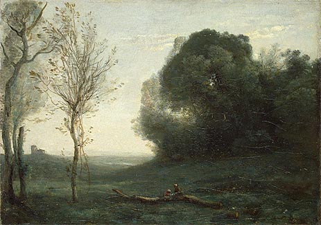 Morning, c.1850/60 | Corot | Giclée Canvas Print
