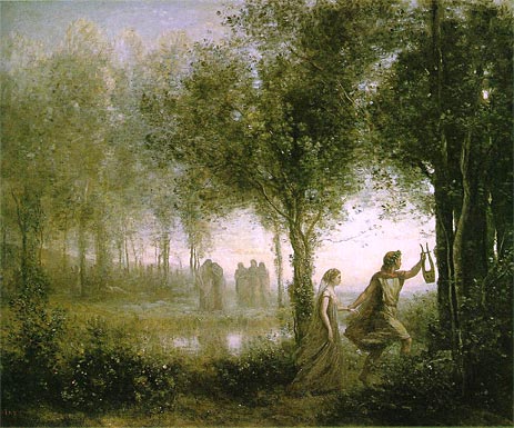 Orpheus führt Eurydike aus der Unterwelt, 1861 | Corot