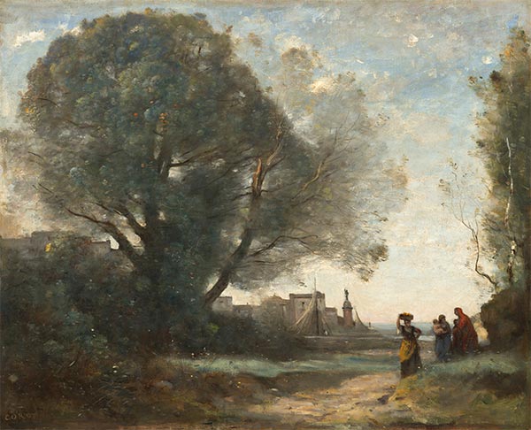 Souvenir of Terracina, 1864 | Corot | Giclée Canvas Print