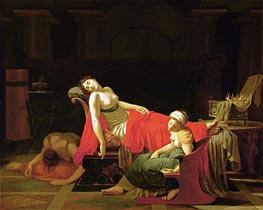 Der Tod der Kleopatra, c.1796/97 von Baron Jean Baptiste Regnault | Leinwand Kunstdruck