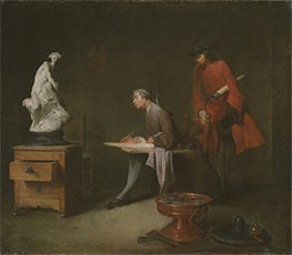 The Drawing Lesson | Chardin | Painting Reproduction